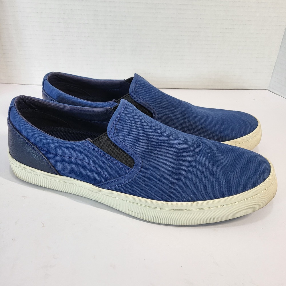 Cole Haan Grand OS Mens Blue Canvas Slip On Loafers Size‎ 8M